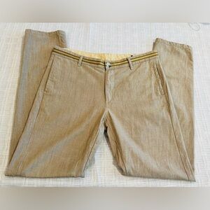 Peter England Sand Super Slim Casual Trousers Men’s 34